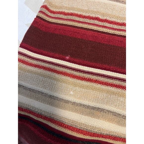 Lauren Ralph Lauren sleeveless sweater tunic stripe Linen/cotton Blend 1X - Picture 7 of 9